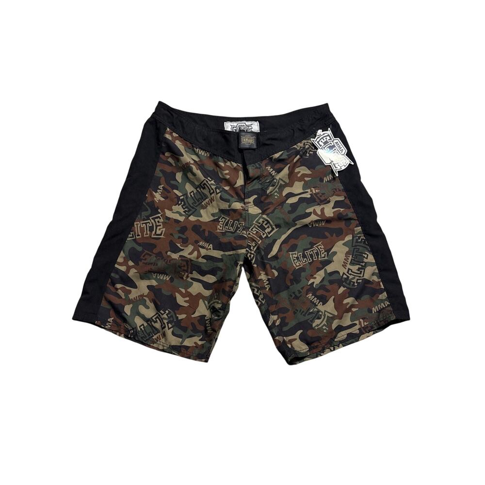 MMA Elite Shorts Mens Large Camouflage Workout Fighter Martial Arts NWT